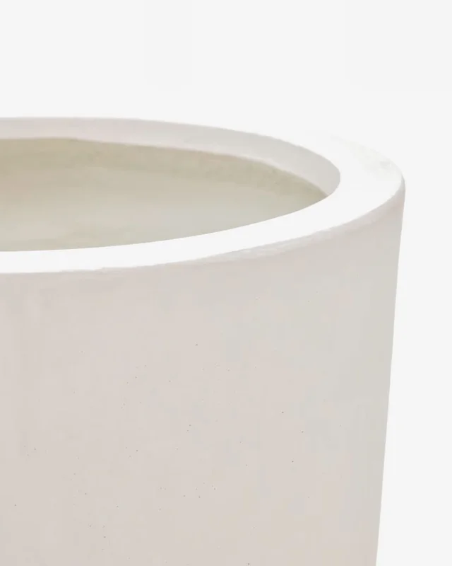 Macetero Aiguablava de cemento blanco Ø 39 cm en Blanco - Macetas, Uruguay | Kavehome, vista 3