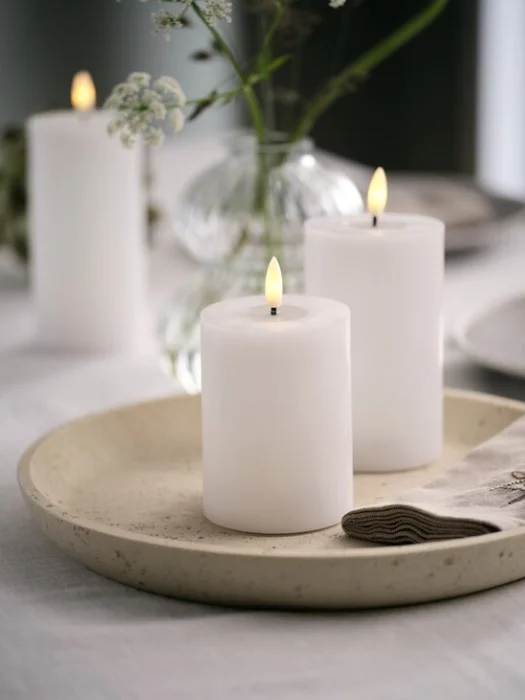 Vela LED EIDE 3 piezas con control en Blanco - Velas y Portavelas, Uruguay | JYSK, vista 2