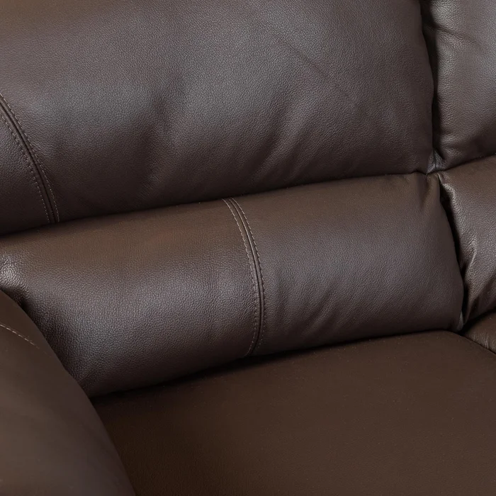 Sillón 2 Cuerpos Cuero Marron Florencia Choc. en Marrón - Sillones y sofás, Uruguay | Divino, vista 6