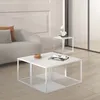 Mesa Ratona Metal Blanco Olivia en Blanco - Mesas de living, Uruguay | Divino, vista 6 de 6