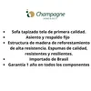 SOFA 2 CUERPOS - TAPIZADO PU COLOR PERLA en Blanco - Sillones y sofás, Uruguay | Champagne Home, vista 5 de 5
