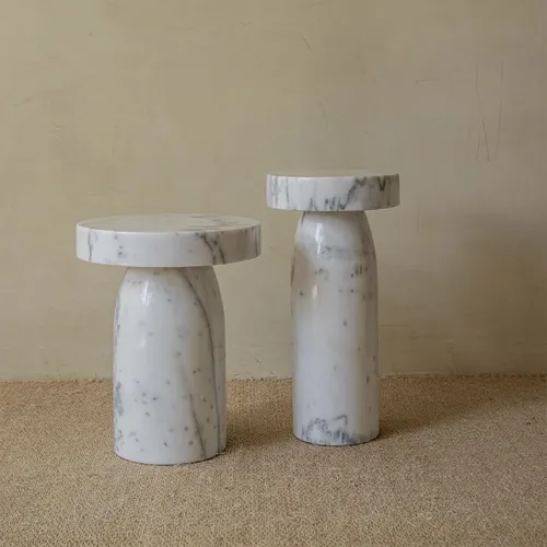 Mesa lateral White Marble P - Mesas de arrimo, Uruguay | De Arcos