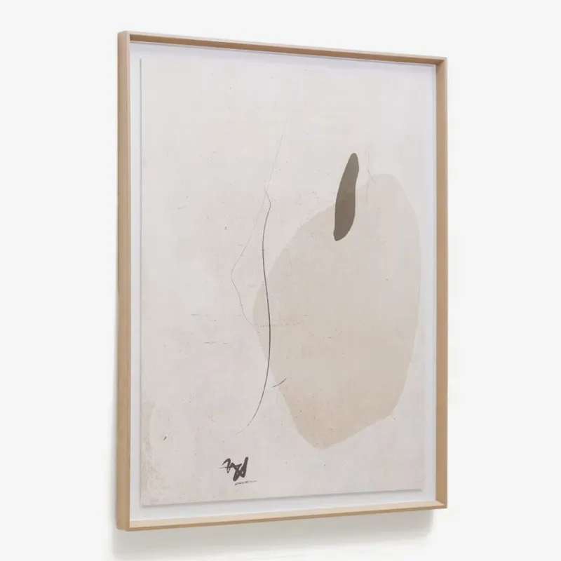 Cuadro abstracto beige Sormi 80 x 100 cm en Beige - Decoración de pared, Uruguay | Kavehome