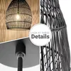 Colgante rattan grande 68cm - NEGRA en Negro - Lámparas colgantes, Uruguay | Iluminica, vista 5 de 6