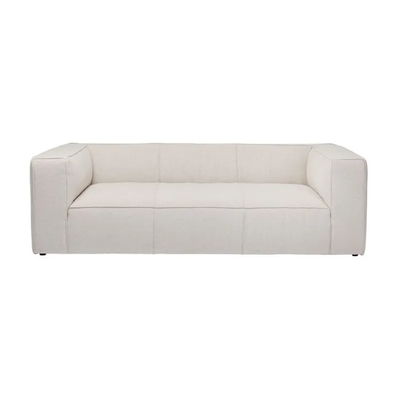 SOFA CUBETTO 3.C 220x110x67CM CREMA en Beige - Sillones y sofás, Uruguay | Koz