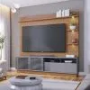 Rack Tv Modular Led Lcd Muebles Living Campeche en Gris - Respaldos de cama, Uruguay | Soy Hogar, vista 7 de 12