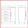 Comoda + puerta – Turquesa 4866 - Cómodas, Uruguay | Punto Unión, vista 14 de 20