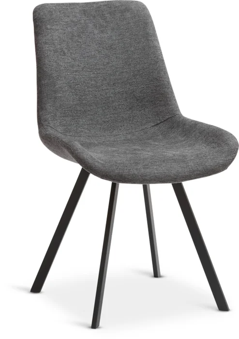 Silla de comedor HYGUM giratoria gris/negro en Gris - Sillas, Uruguay | JYSK