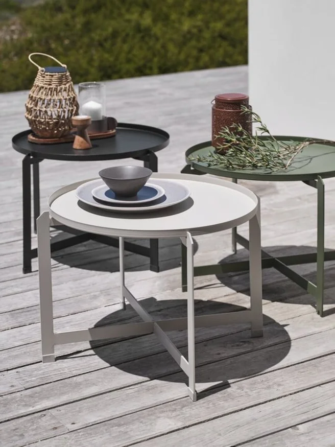 Mesa auxiliar BORRE Ø50xA40 beige en Beige - Muebles para el exterior, Uruguay | JYSK, vista 2
