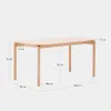 Mesa Indara de chapa de fresno con acabado tono natural 160 x 90 cm en Madera natural - Mesas de comedor, Uruguay | Kavehome, vista 8 de 8