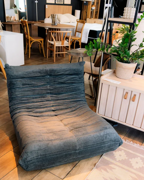 Sillón 1 Cuerpo Togo - Gris Oscuro / Sofá- Puff en Gris - Sillones y sofás, Uruguay | Berna Home, vista 4