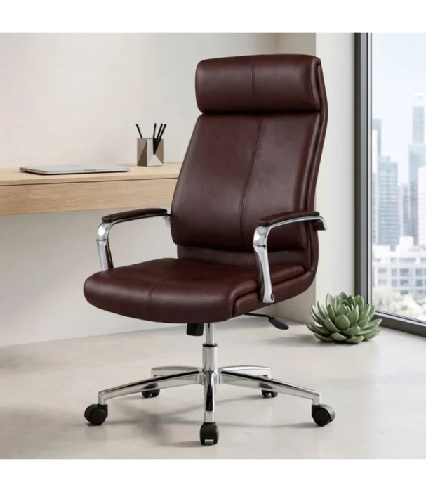 Silla Escritorio Cromada Dell Marron Rt-719 en Gris - Escritorios y sillas de escritorio, Uruguay | Albanés, vista 2