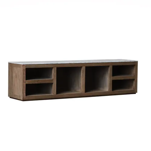 Rack Solid en Madera natural - Muebles para TV, Uruguay | Satec