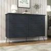 Cómoda Americana PLUS - 6 cajones - Gris en Negro - Cómodas, Uruguay | Rústico Hogar, vista 2 de 5