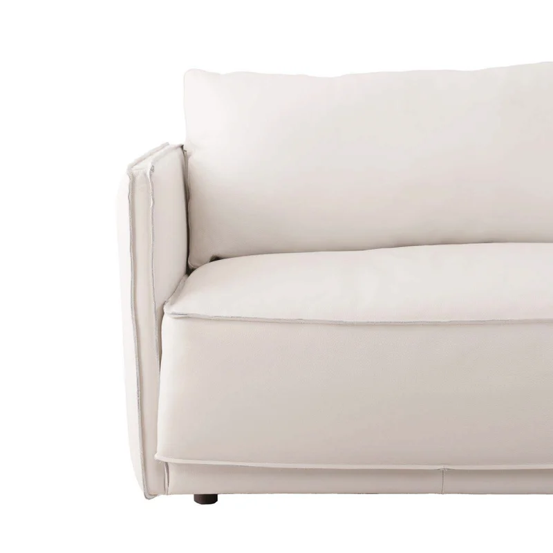 Sillón Cuero-100-natural Blanco Romeo en Blanco - Sillones y sofás, Uruguay | Divino, vista 3