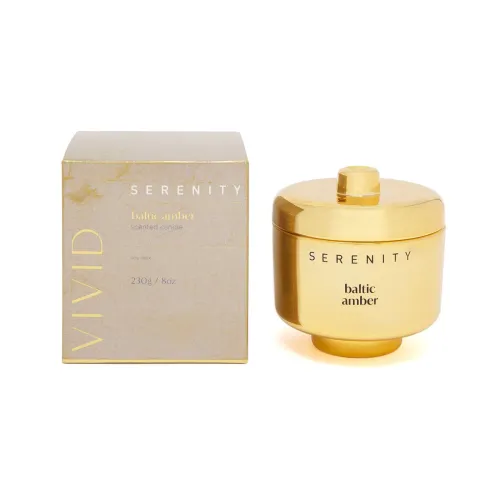 VELA SERENITY 230G AMBAR BALTICO Y ALMIZCLE - Velas y Portavelas, Uruguay | Koz