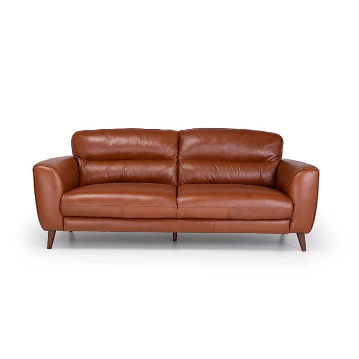 Sofá Valentino - Cuero Básico - 3 cuerpos - 457 (Brandy) en Marrón - Sillones y sofás, Uruguay | NYR, vista 2