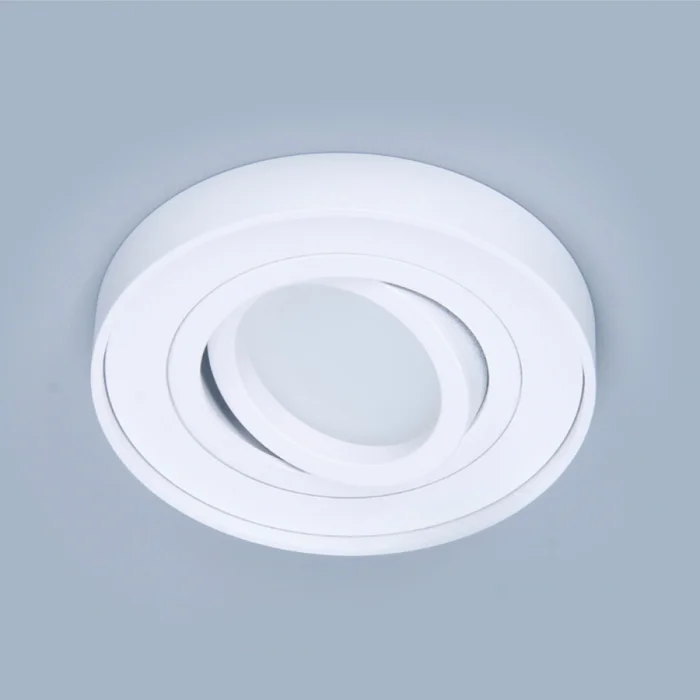 Downlight Redondo Semiembutido Austin Blanco en Negro - Lámparas colgantes, Uruguay | Serlux, vista 2