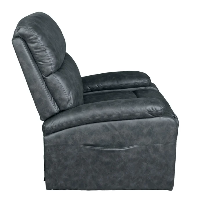 Recliner C/lift 1 Cuerpo Tela Gris Dublin Grafito en Gris - Sillones y sofás, Uruguay | Divino, vista 7