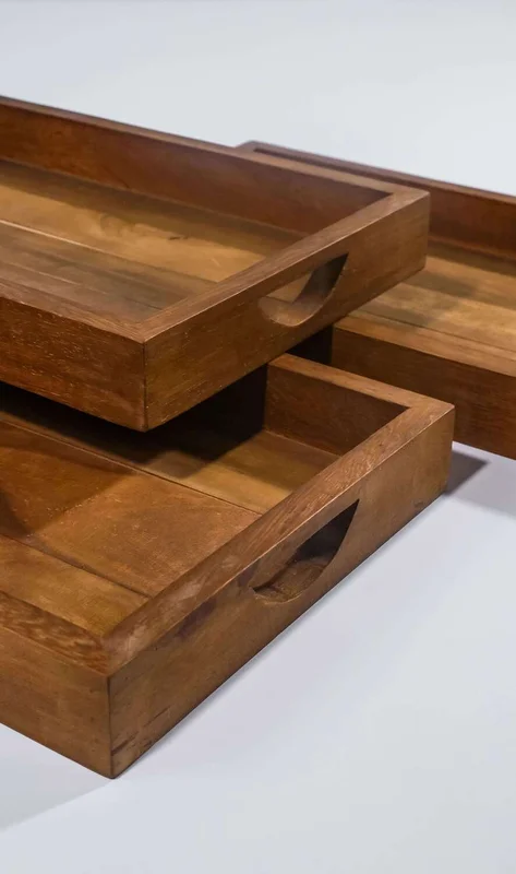 BANDEJA 50 X 30 en Madera natural - Decoración, Uruguay | Fundamento Muebles, vista 3