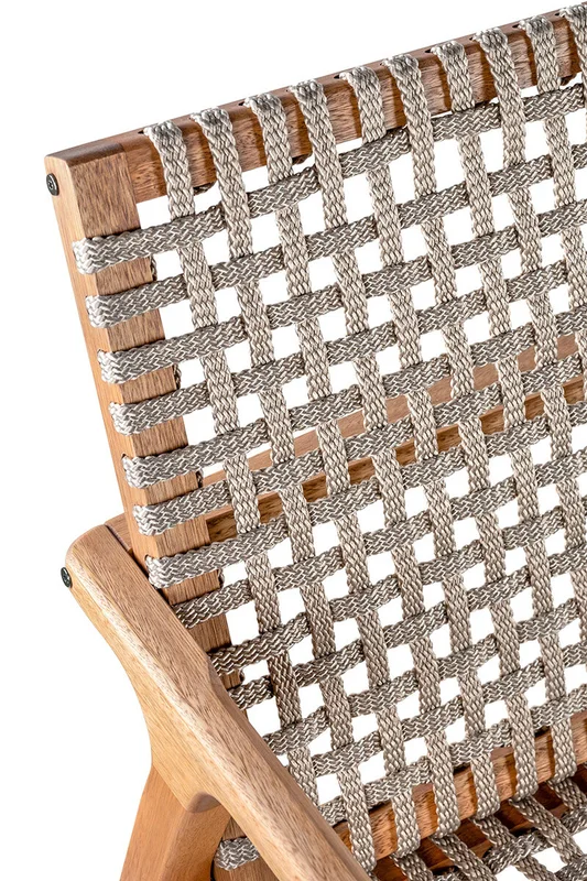 SOFA TRACO 3 LUGARES CUERDA RAMI 155x72x84CM JATOBA - Muebles para el exterior, Uruguay | Vinibel, vista 3