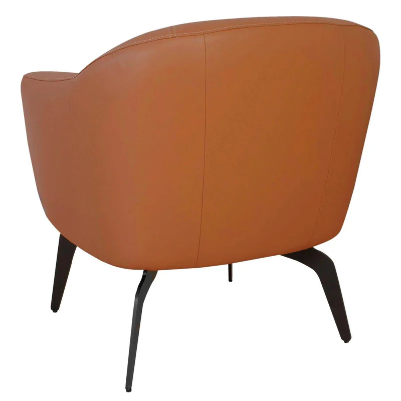 Butaca Fija 1 Cuerpo Cuero Marron 1002 Camel en Marrón - Sillones y sofás, Uruguay | Divino, vista 5