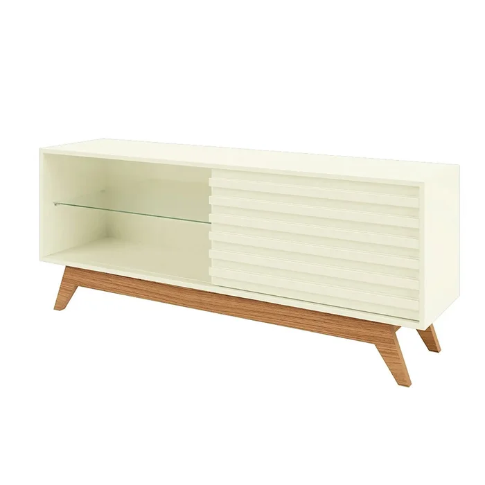 RACK BRISA 140CM - 100% MDF en Blanco - Muebles para TV, Uruguay | Balton, vista 5