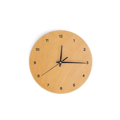 Reloj Praga en Madera natural - Decoración de pared, Uruguay | Benteveo