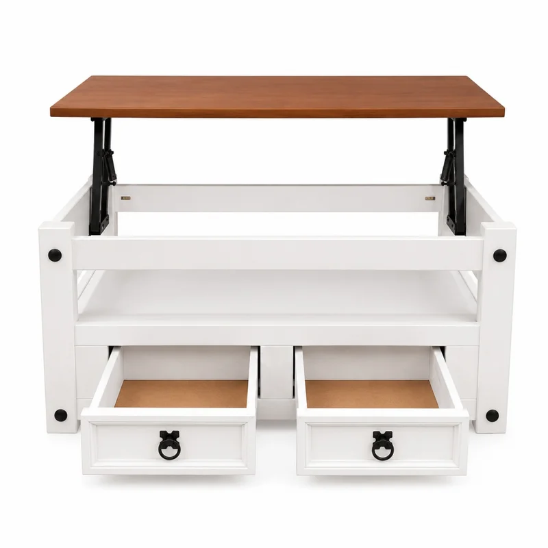 MESA DE CENTRO ARTICULADA CORONA BLANCO CH9145B en Blanco - Mesas de living, Uruguay | Alfa Ventas, vista 3