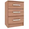 Mesa De Luz 3 Cajones Dormitorio Negro Cp038 - Mesas de luz, Uruguay | Muebles Express, vista 3 de 5