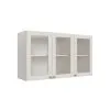 Aereo Alacena Cocina 3 Puertas Con Vidrio Mdf en Blanco - Butacas, banquetas y puffs, Uruguay | Soy Hogar, vista 3 de 6