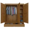 Placard Ropero 3 Puertas Madera Natural-beige Fresno en Madera natural - Roperos y placares, Uruguay | Divino, vista 3 de 5