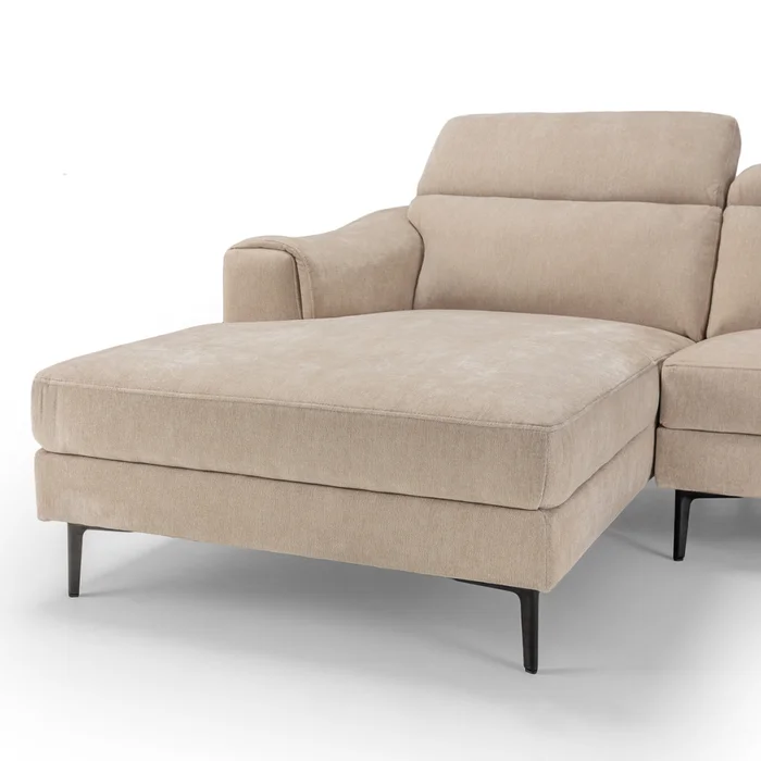 Rinconera Luke - Tela Microfibra - Chaise Izquierdo - 6686-4 Beige en Beige - Sillones y sofás, Uruguay | Nyr, vista 7