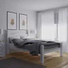 Cama 2 Plazas - Madera maciza - Línea Monterrey - Blanco en Blanco - Dormitorio, Uruguay | Ecowood, vista 1 de 2