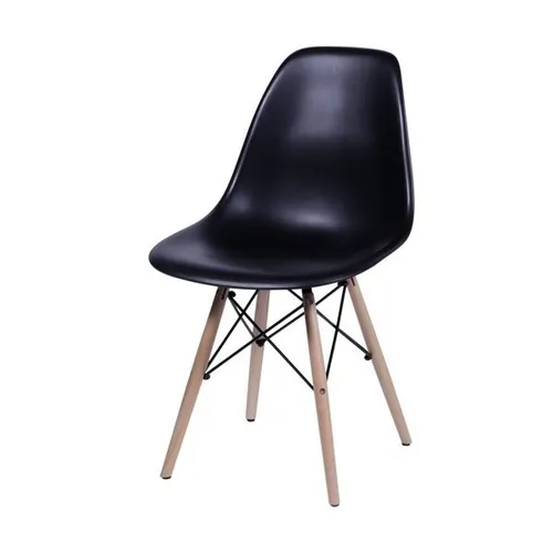 SILLA EAMES COMEDOR CON BASE EN MADERA NEGRA - Sillas, Uruguay | Decohogar