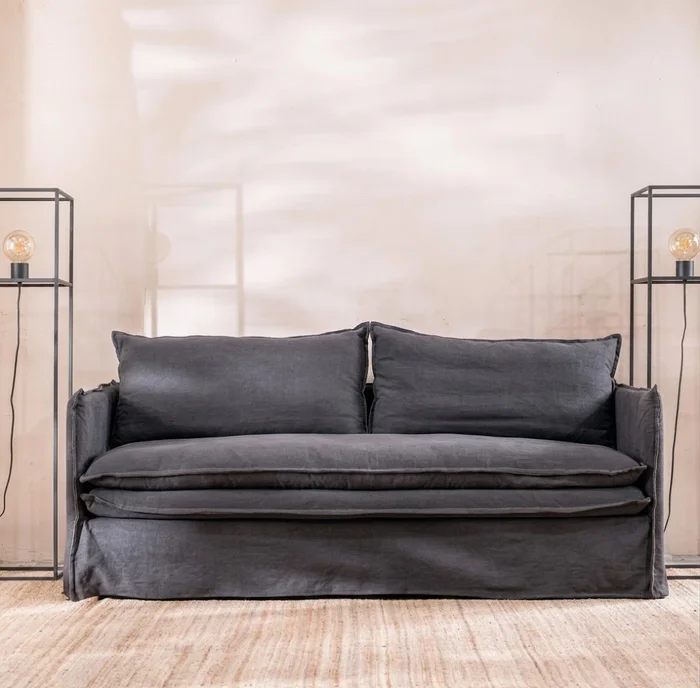 Sillón Manu 3 Cuerpos – Gris en Gris - Sillones y sofás, Uruguay | Berna Home, vista 2