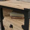 Escritorio Esquinero en L - Sauder - Linea Steel River en Madera natural - Escritorios y sillas de escritorio, Uruguay | Rústico Hogar, vista 4 de 5