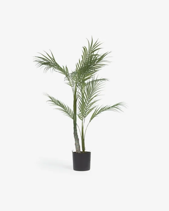 Planta artificial Palmera con maceta negro 70 cm en Negro - Muebles para el exterior, Uruguay | Kavehome