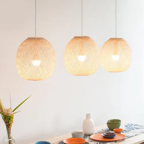 Pantalla Bamboó Bola en Madera natural - Lámparas colgantes, Uruguay | Decoramuss