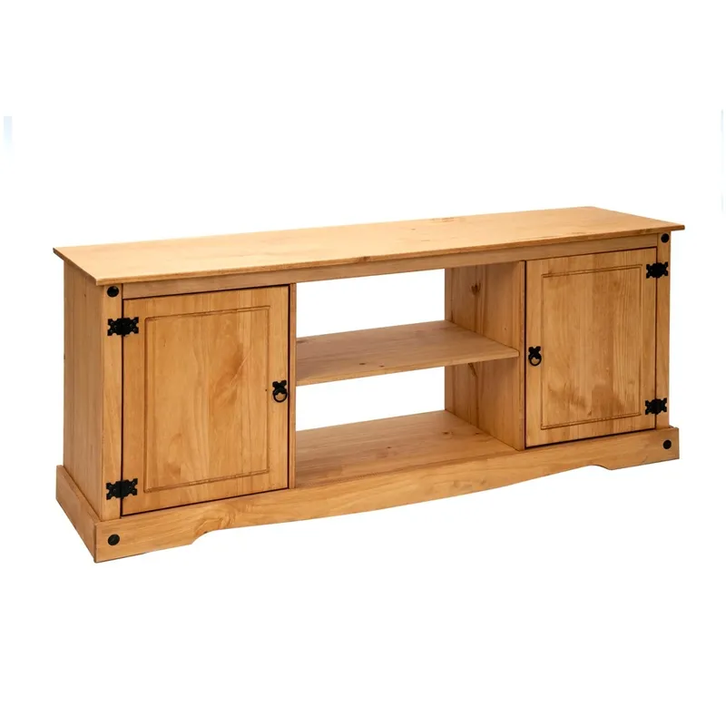 RACK LINEA MEXICANA 2 PTAS 1 ESTANTE 160  NATURAL MEX051NAT - Muebles para TV, Uruguay | Rosas Hermanos