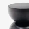 Mesa auxiliar Rachell de metal con acabado - pintado negro brillante Ø 30 cm en Negro - Mesas de arrimo, Uruguay | Kavehome, vista 4 de 6