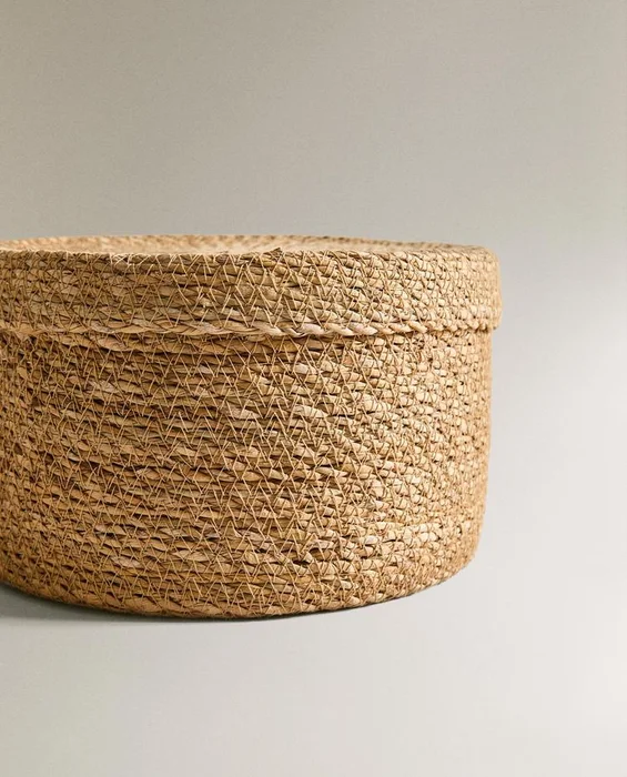 CESTA SEAGRASS TAPA en Marrón - Canastos, Uruguay | Zara Home, vista 5