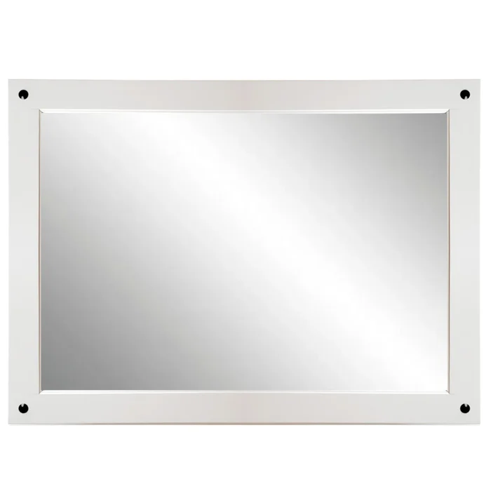 Espejo de pared Linea Naturale - Blanco en Blanco - Espejos, Uruguay | La Cueva Muebles, vista 2