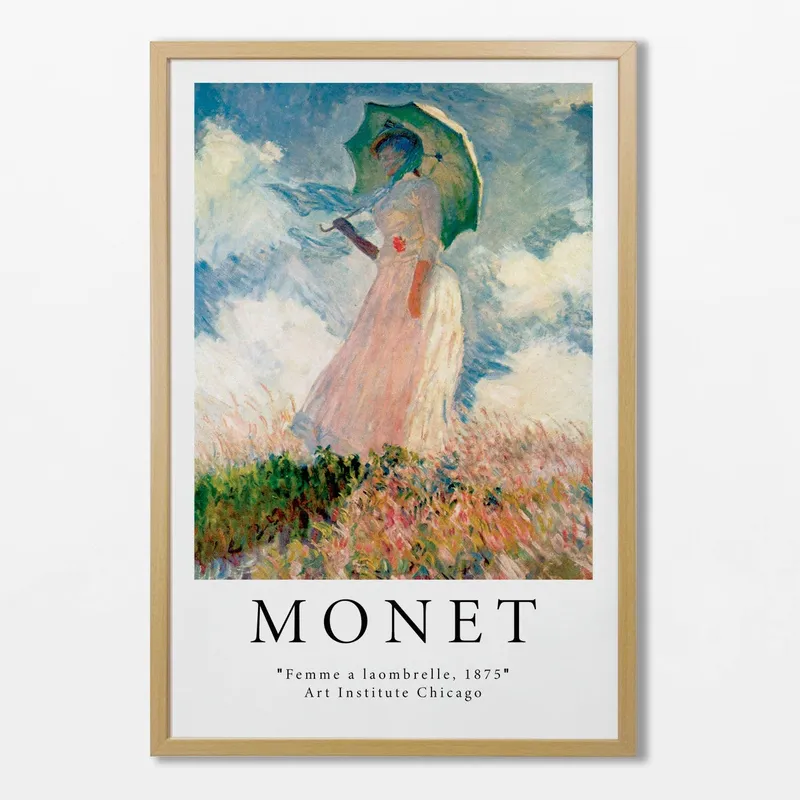 Monet - Femme a laombrelle - Láminas, Uruguay | La Cuadrería