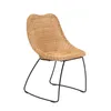 Silla De Comedor Rattan-y-metal Natural-beige Elafonisi en Beige - Sillas, Uruguay | Divino, vista 2 de 3