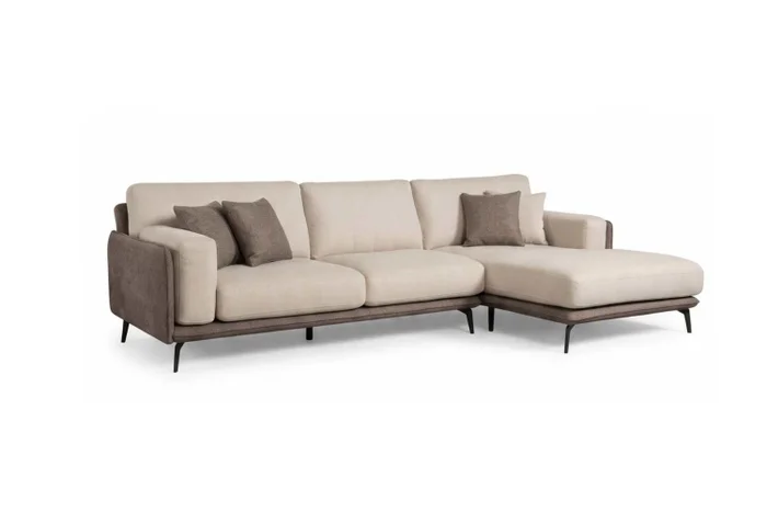 Sofa con Chaise Longue DÚO - Beige en Beige - Sillones y sofás, Uruguay | Finkel, vista 2
