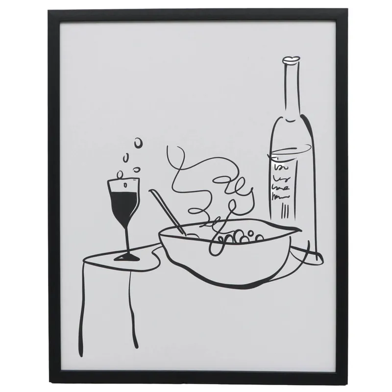 Cuadro Spaghetti Ii, 4 Blanco Papel Wi242005b en Blanco - Decoración de pared, Uruguay | Divino