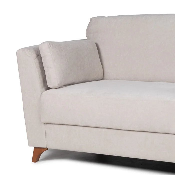 Sofá Capri - Tela Microfibra - 3 cuerpos - Kruger 02-152 (Beige) en Beige, Uruguay | Nyr, vista 5