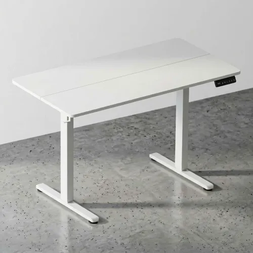 Escritorio Regulable Metal-y-mdf Blanco Up en Blanco - Escritorios y sillas de escritorio, Uruguay | Divino