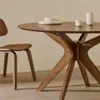 Mesa redonda Naanim - de chapa de nogal Ø 100 cm en Marrón - Mesas de comedor, Uruguay | Kavehome, vista 2 de 8